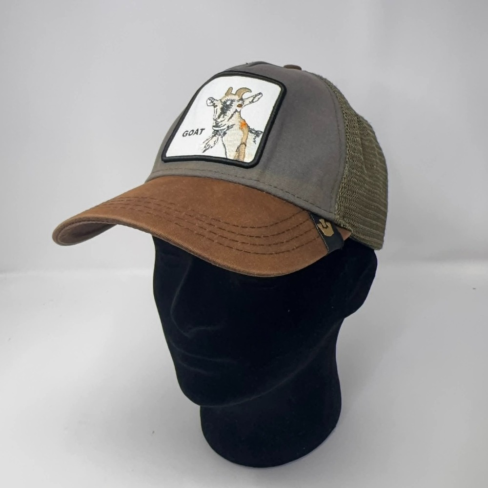 Goorin Bros The Farm‎ Trucker Baseball Snapback Hat Cap GOAT Multi Color RARE